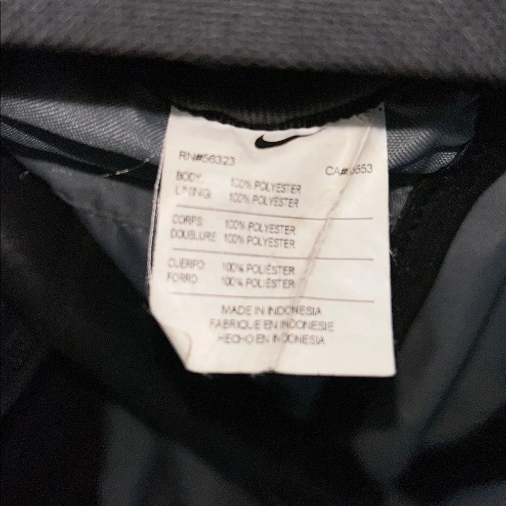 Nike Black Backpack with White Swoosh Logo